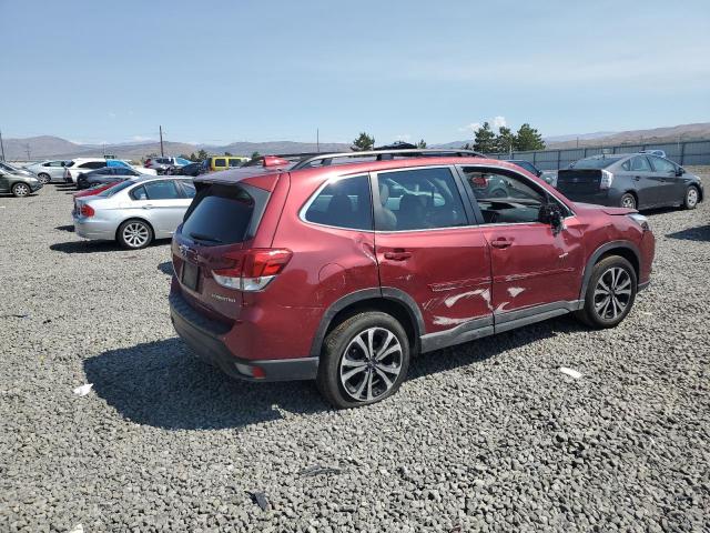 JF2SKANC6PH453144 - 2023 SUBARU FORESTER LIMITED RED photo 3