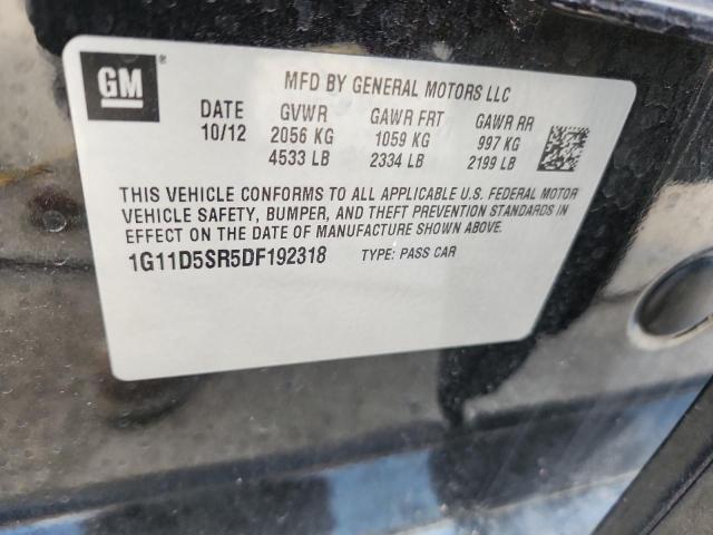 1G11D5SR5DF192318 - 2013 CHEVROLET MALIBU 1LT أسود صورة 12