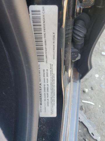 ZAM57RTA5F1160061 - 2015 MASERATI GHIBLI S BLACK photo 12