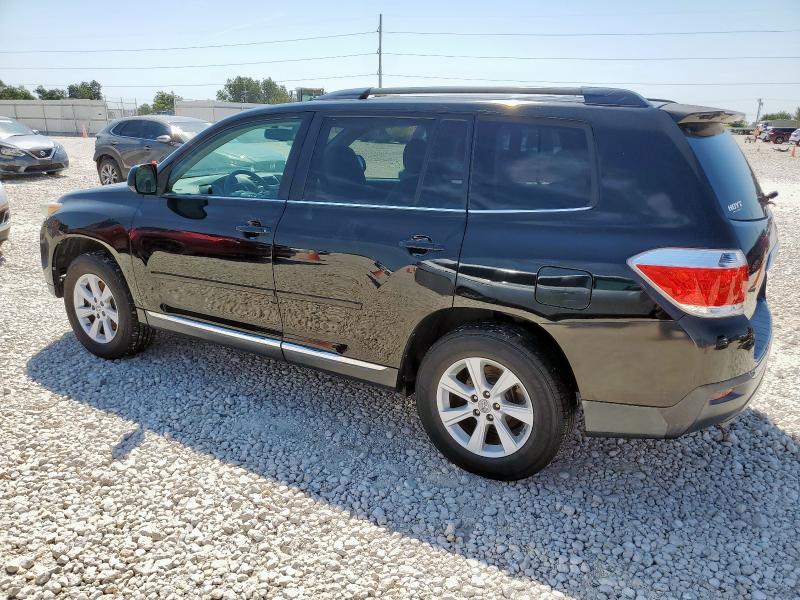5TDZK3EH1CS076135 - 2012 TOYOTA HIGHLANDER BASE Czarny zdjęcie 2