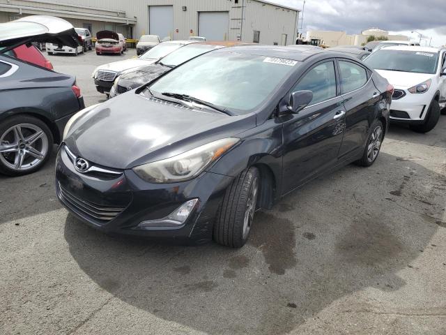 5NPDH4AE7EH541679 - 2014 HYUNDAI ELANTRA SE BLACK photo 1