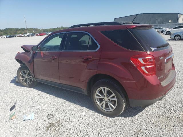 2GNALCEK0H1548997 - 2017 CHEVROLET EQUINOX LT BURGUNDY photo 2