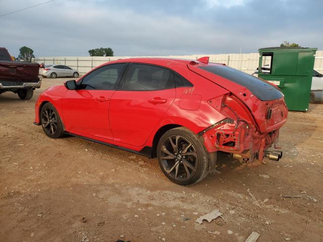 SHHFK7H9XKU220717 - 2019 HONDA CIVIC SPORT TOURING أحمر صورة 2