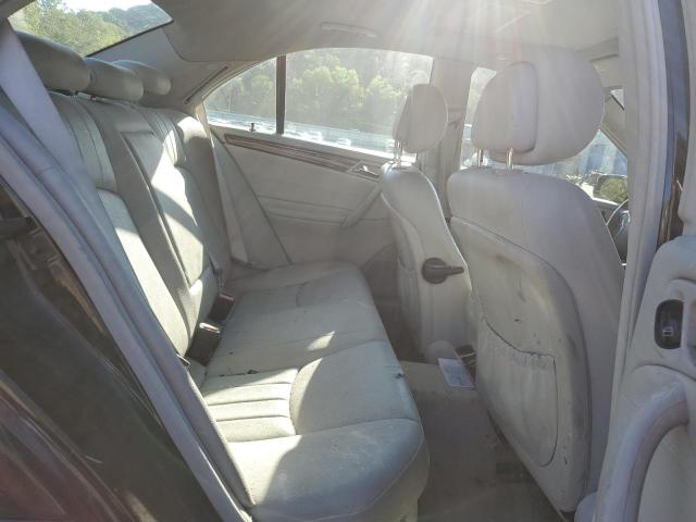 WDBRF54H76A889660 - 2006 MERCEDES-BENZ C 280 BLACK photo 10