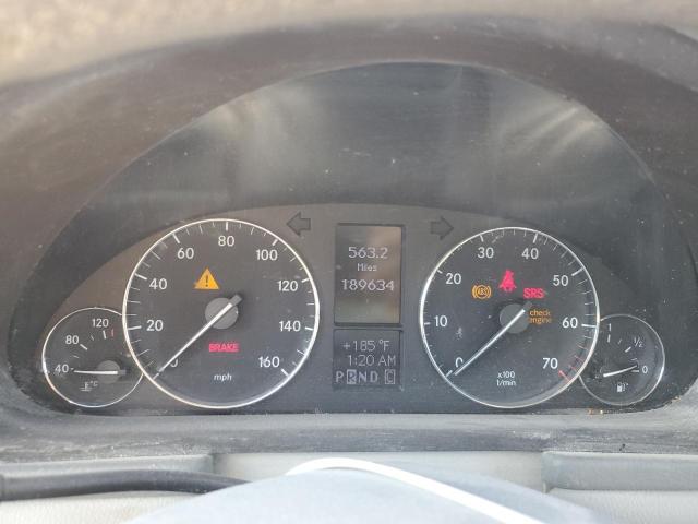 WDBRF54H76A889660 - 2006 MERCEDES-BENZ C 280 BLACK photo 9