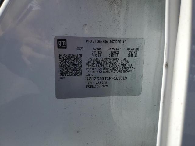 1G1ZD5ST1PF183019 - 2023 CHEVROLET MALIBU LT Weiß Foto 13