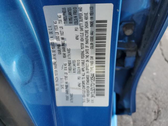 3MYDLBZV7GY120544 - 2016 TOYOTA SCION IA BLUE photo 12