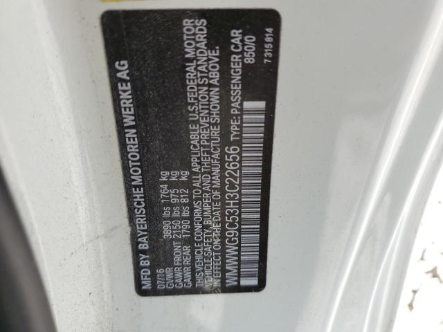 WMWWG9C53H3C22656 - 2017 MINI COOPER S WHITE photo 12