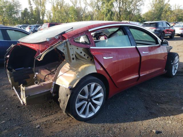5YJ3E1EA2KF314534 - 2019 TESLA MODEL 3 红色 照片 3