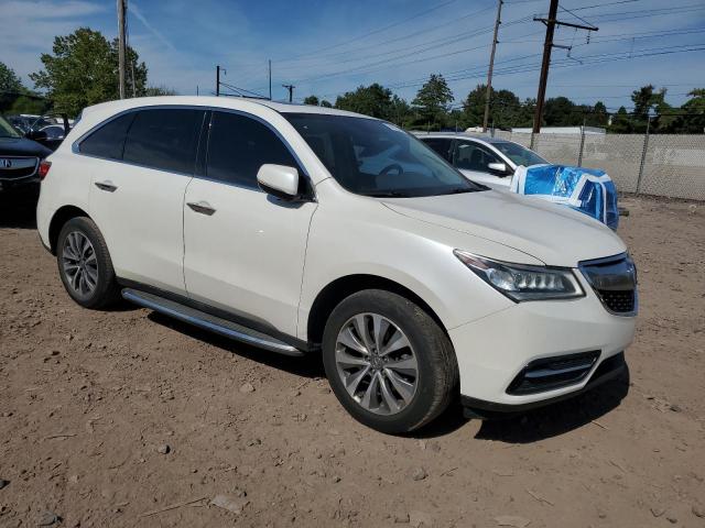 5FRYD4H26EB017171 - 2014 ACURA MDX WHITE photo 4
