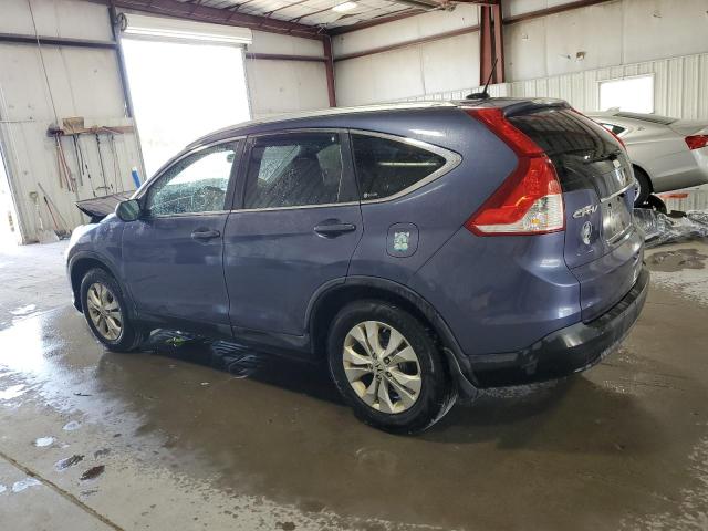 JHLRM4H77CC003939 - 2012 HONDA CR-V EXL BLUE photo 2