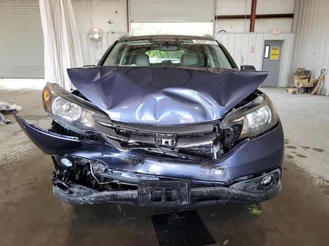 JHLRM4H77CC003939 - 2012 HONDA CR-V EXL BLUE photo 5