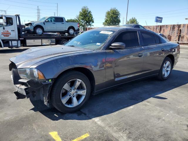 2C3CDXBG6EH308205 - 2014 DODGE CHARGER SE GRAY photo 1