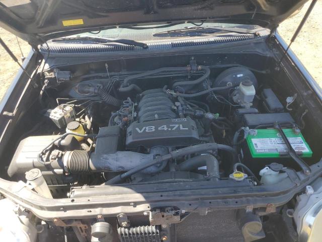 5TBDT44185S480255 - 2005 TOYOTA TUNDRA DOUBLE CAB SR5 BLACK photo 11