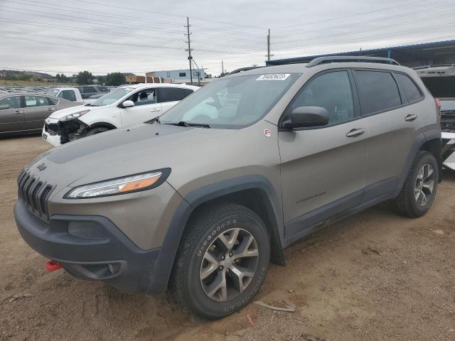 1C4PJMBS6HW597505 - 2017 JEEP CHEROKEE TRAILHAWK TAN photo 1