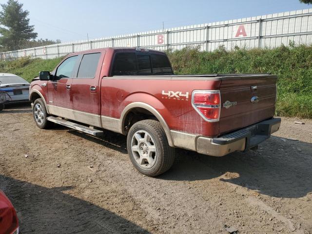 1FTFW1ET1EKD05231 - 2014 FORD F150 SUPERCREW MAROON photo 2