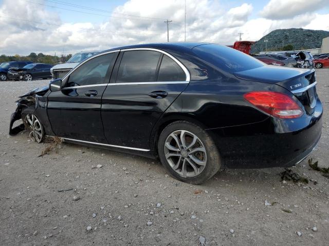 55SWF4JB6GU113171 - 2016 MERCEDES-BENZ C 300 BLACK photo 2