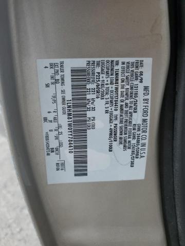 1LNHM81W0YY784410 - 2000 LINCOLN TOWN CAR EXECUTIVE Bej fotoğraf 13