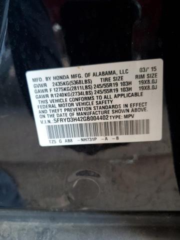 5FRYD3H42GB004402 - 2016 ACURA MDX TECHNOLOGY BLACK photo 13