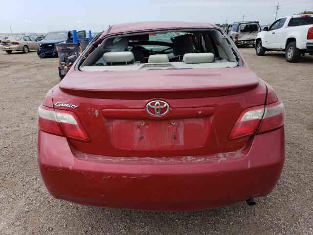 4T1BE46K37U018873 - 2007 TOYOTA CAMRY CE RED photo 6