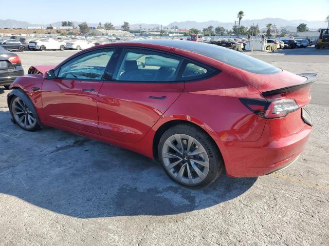 5YJ3E1EA5NF188898 - 2022 TESLA MODEL 3 RED photo 2