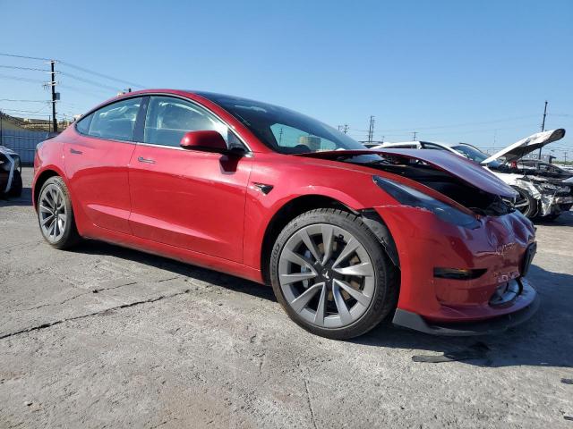 5YJ3E1EA5NF188898 - 2022 TESLA MODEL 3 RED photo 4