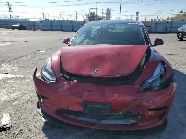 5YJ3E1EA5NF188898 - 2022 TESLA MODEL 3 RED photo 5