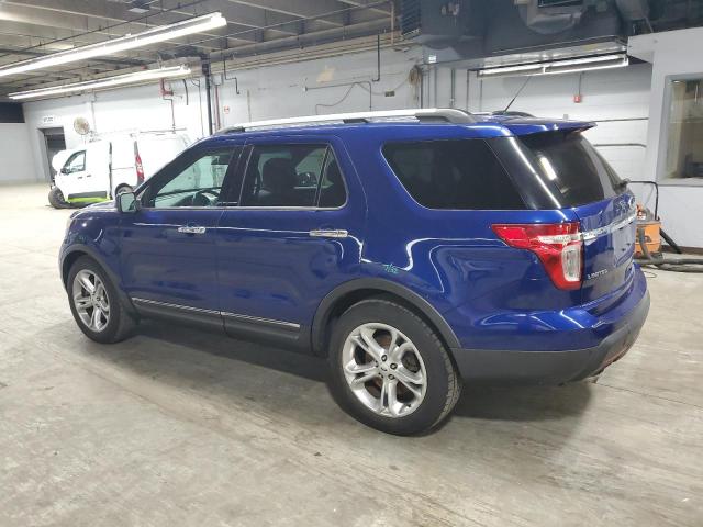 1FM5K7F94FGC33633 - 2015 FORD EXPLORER LIMITED BLUE photo 2