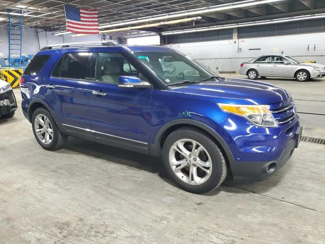 1FM5K7F94FGC33633 - 2015 FORD EXPLORER LIMITED BLUE photo 4