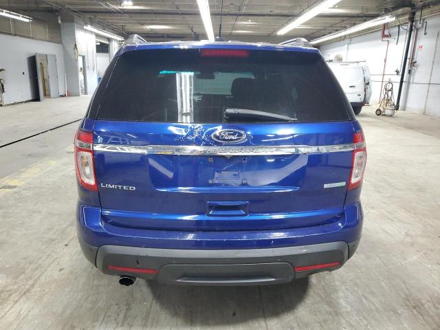 1FM5K7F94FGC33633 - 2015 FORD EXPLORER LIMITED BLUE photo 6