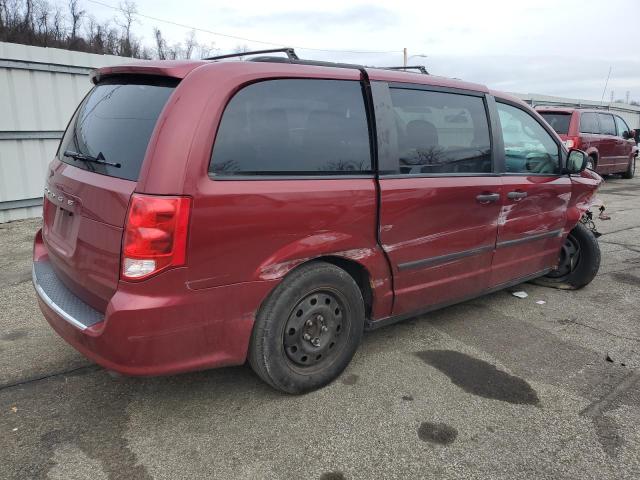 2C4RDGBG3FR502420 - 2015 DODGE GRAND CARA SE MAROON photo 3