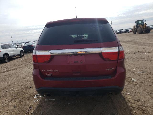 1C4SDHDTXDC527404 - 2013 DODGE DURANGO CREW MAROON photo 6