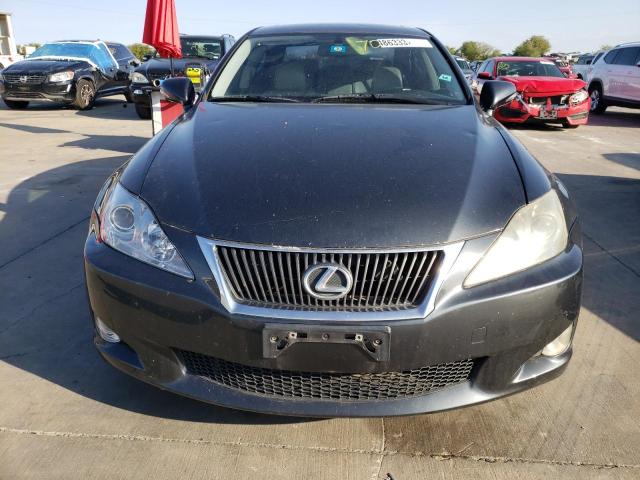 JTHBK262695105440 - 2009 LEXUS IS 250 BLACK photo 5