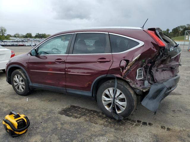 5J6RM4H78DL027384 - 2013 HONDA CR-V EXL MAROON photo 2