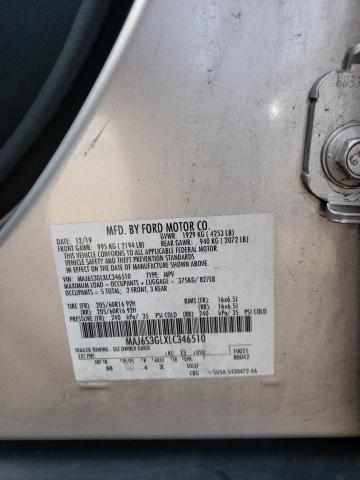 MAJ6S3GLXLC346510 - 2020 FORD ECOSPORT SE Gümüş fotoğraf 13