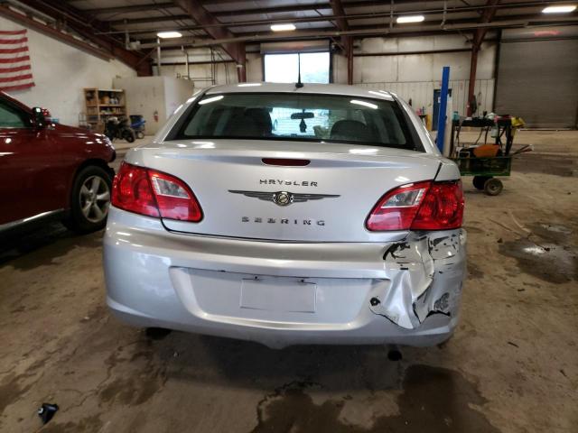 1C3CC4FB7AN161149 - 2010 CHRYSLER SEBRING TOURING SILVER photo 6