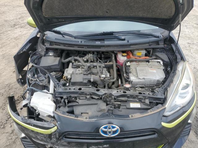 JTDKDTB36G1122338 - 2016 TOYOTA PRIUS C შავი ფოტო 12