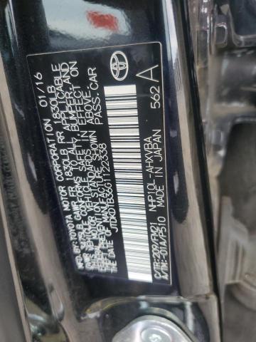 JTDKDTB36G1122338 - 2016 TOYOTA PRIUS C შავი ფოტო 13