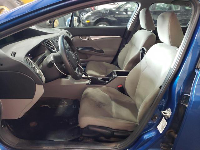 19XFB2F87DE042000 - 2013 HONDA CIVIC EX BLUE photo 7