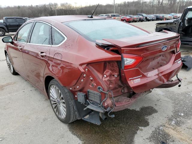 3FA6P0K97ER127665 - 2014 FORD FUSION TITANIUM ORANGE photo 2