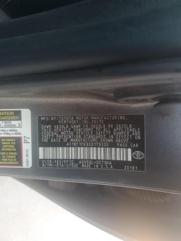 4T1BF1FK9CU179332 - 2012 TOYOTA CAMRY BASE 灰色 照片 12