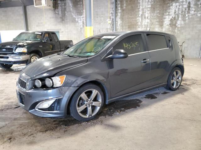 1G1JH6SB5D4160672 - 2013 CHEVROLET SONIC RS GRAY photo 1