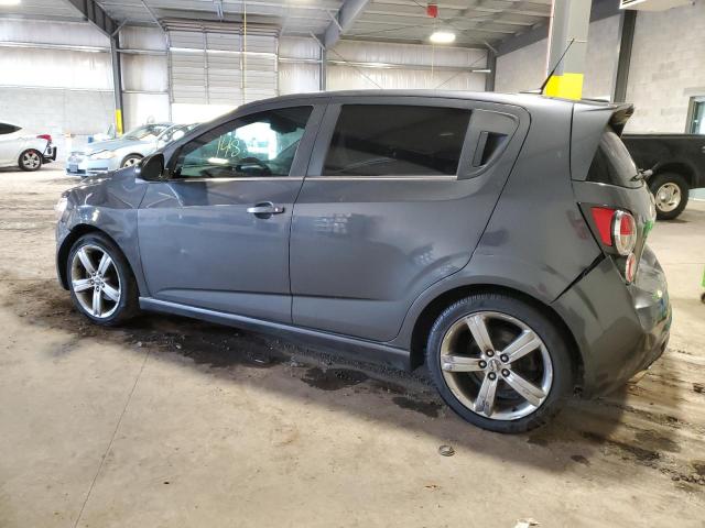 1G1JH6SB5D4160672 - 2013 CHEVROLET SONIC RS GRAY photo 2