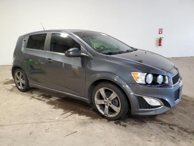 1G1JH6SB5D4160672 - 2013 CHEVROLET SONIC RS GRAY photo 4