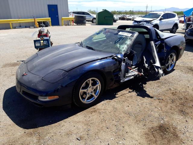 1G1YY22G315115366 - 2001 CHEVROLET CORVETTE BLUE photo 1