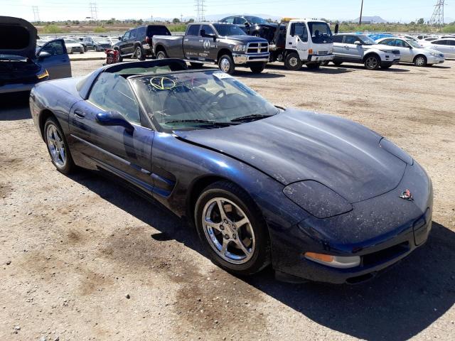 1G1YY22G315115366 - 2001 CHEVROLET CORVETTE BLUE photo 4