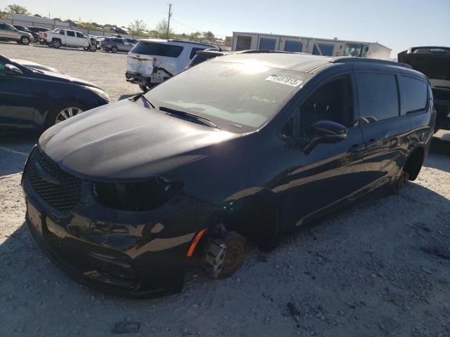 2C4RC1BG5MR601642 - 2021 CHRYSLER PACIFICA TOURING L BLACK photo 1