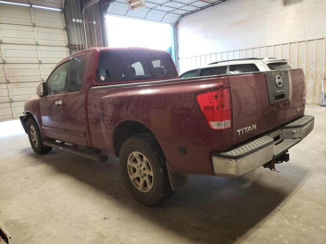 1N6AA06B34N515882 - 2004 NISSAN TITAN XE RED photo 2