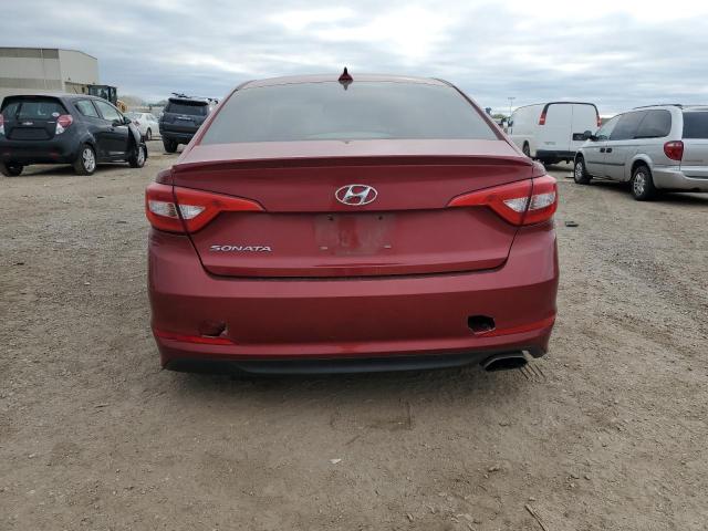 5NPE24AF4FH035937 - 2015 HYUNDAI SONATA SE RED photo 6