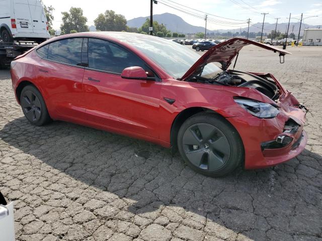 5YJ3E1EA0PF454279 - 2023 TESLA MODEL 3 RED photo 4